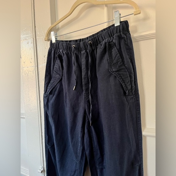 Gap navy linen cotton utility joggers - Picture 4 of 6